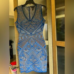 Jacquard fitted dress -BCBG Max Azria